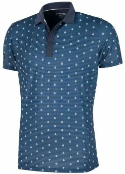 Galvin Green Monty Polo Shirt In VENTIL8+ - Navy/White