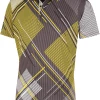 Galvin Green Mitchell Short Sleeve Shirt In VENTIL8 PLUS - Black/Yellow
