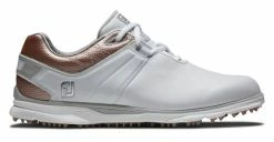 FootJoy Golf FootJoy Women's Pro SL 2022 Golf Shoes -White/Rose Gold