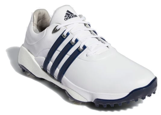 ADIDAS Tour 360 22 Golf Shoes - Cloud White / Collegiate Navy / Silver Metallic 5 ADIDAS Tour 360 22 Golf Shoes - Cloud White / Collegiate Navy / Silver Metallic - Image 3