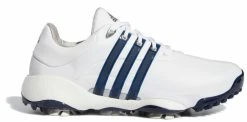ADIDAS Tour 360 22 Golf Shoes - Cloud White / Collegiate Navy / Silver Metallic
