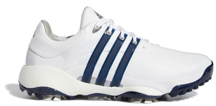 ADIDAS Tour 360 22 Golf Shoes - Cloud White / Collegiate Navy / Silver Metallic 3 ADIDAS Tour 360 22 Golf Shoes - Cloud White / Collegiate Navy / Silver Metallic