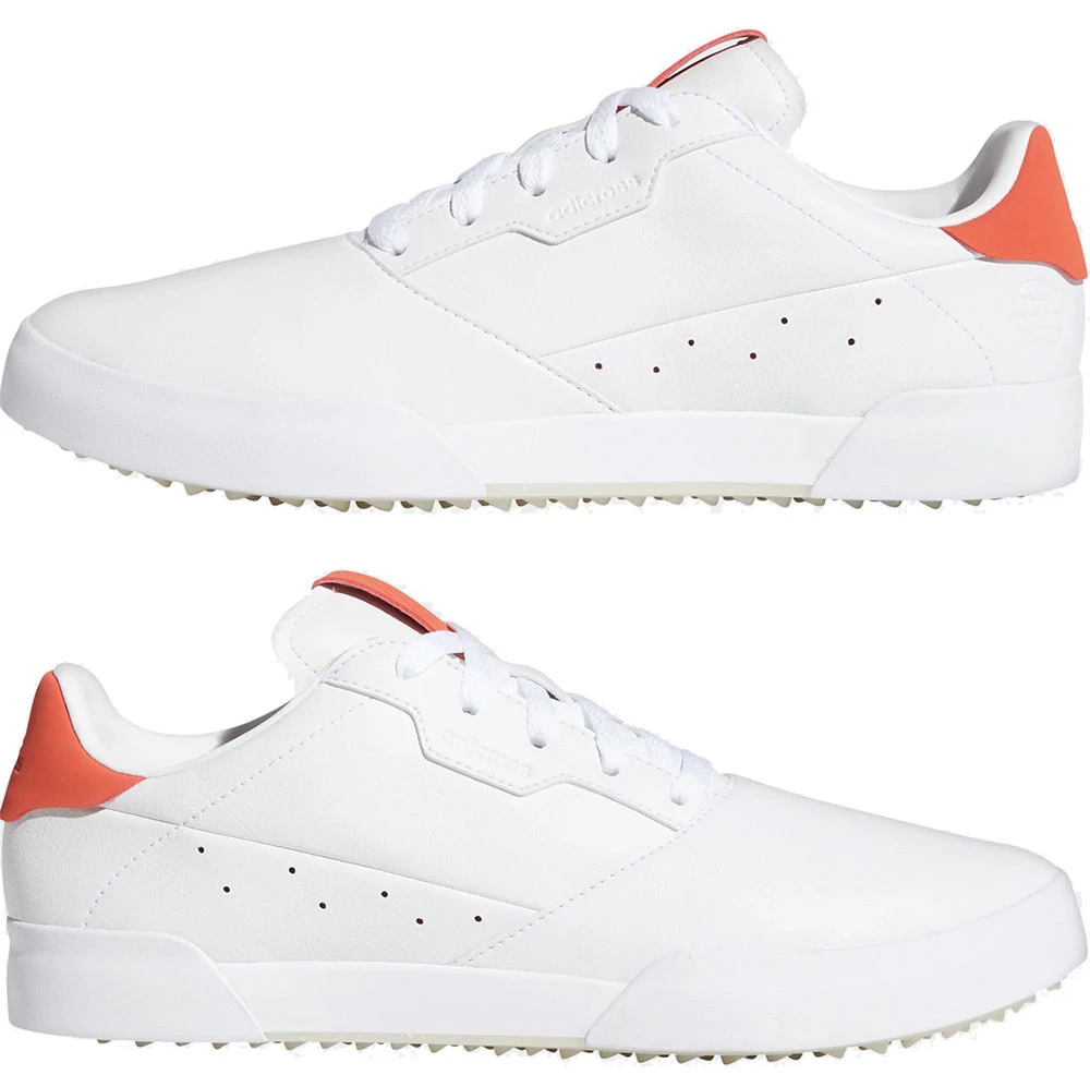 ADIDAS ADICROSS RETRO GREEN Golf Shoes - FTWWHT/ALTAMB/ALUMIN 8 ADIDAS ADICROSS RETRO GREEN Golf Shoes - FTWWHT/ALTAMB/ALUMIN - Image 6