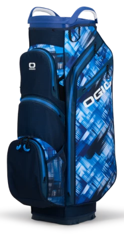 NEW OGIO All Elements Silencer Golf Cart Bag - Blue Hash