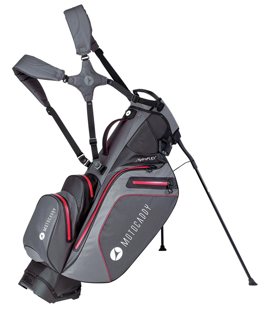 Motocaddy Golf Motocaddy HydroFLEX Stand Bag - Charcoal/Red 3 Motocaddy Golf Motocaddy HydroFLEX Stand Bag - Charcoal/Red