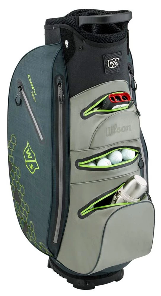 Wilson Golf Wilson Dry Tech II Cart Bag-Black/Blue/Green 5 Wilson Golf Wilson Dry Tech II Cart Bag-Black/Blue/Green - Image 3