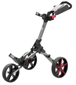 Powakaddy Golf PowaKaddy Micra Golf Push Trolley - GunMetal/Red