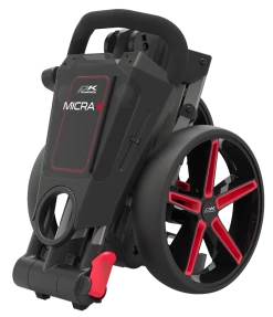 Powakaddy Golf PowaKaddy Micra Golf Push Trolley - GunMetal/Red -Clubs Sales 2023 micred2
