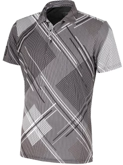 Galvin Green Mitchell Short Sleeve Shirt In VENTIL8 PLUS - Sharkskin/Black