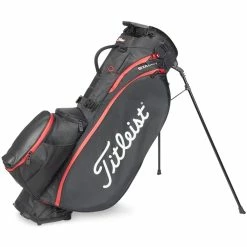 Titleist Golf Titleist Player 5 StaDry Stand Bag - Black/Black/Red