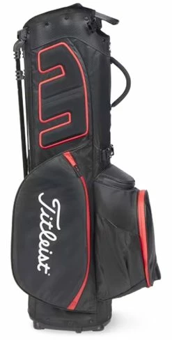 Titleist Golf Titleist Player 5 StaDry Stand Bag - Black/Black/Red -Clubs Sales 2023 p53