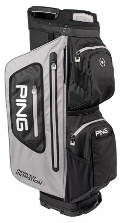 Ping Golf Ping Pioneer Monsoon Cart Bag - Grey/Black/White