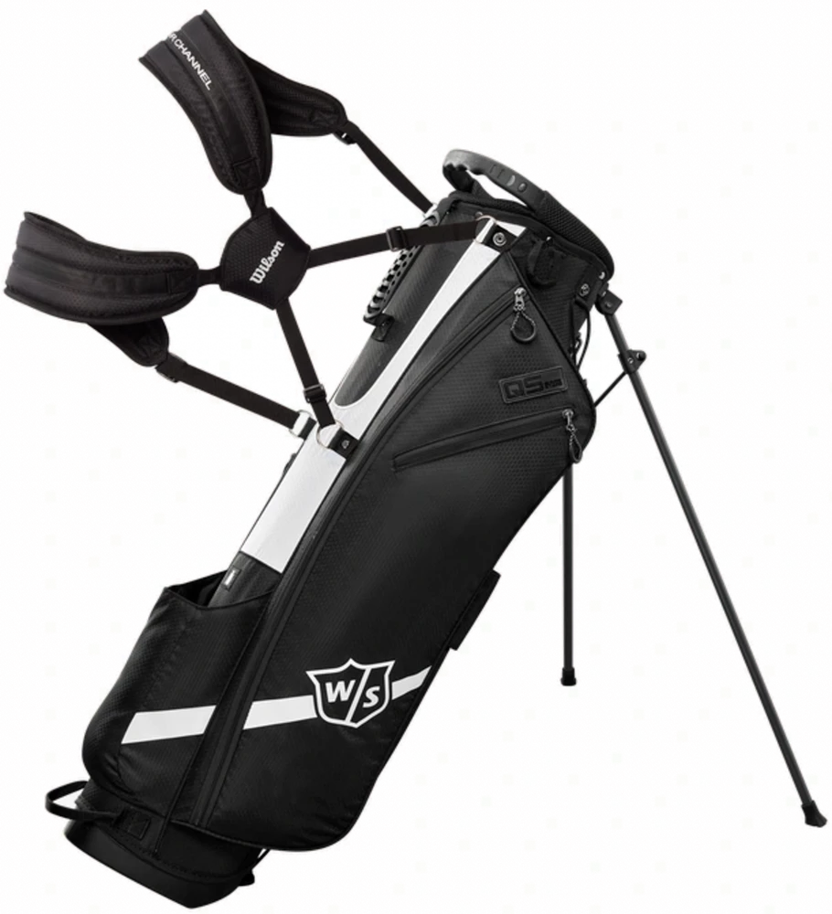 Wilson Golf Wilson QS Stand Bag - Black/White 11 Wilson Golf Wilson QS Stand Bag - Black/White - Image 9