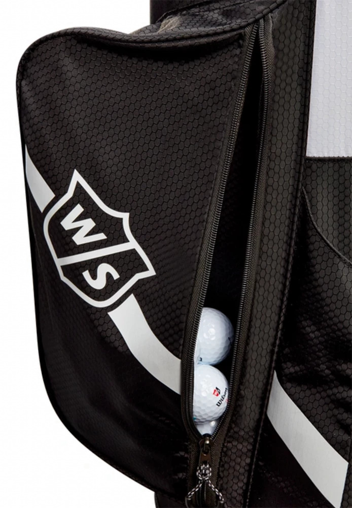 Wilson Golf Wilson QS Stand Bag - Black/White 4 Wilson Golf Wilson QS Stand Bag - Black/White - Image 2