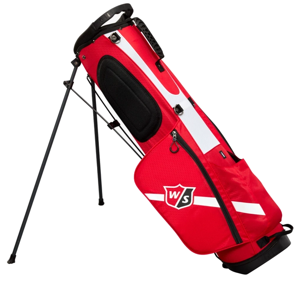 Wilson Golf Wilson QS Stand Bag - Red/White/Black 4 Wilson Golf Wilson QS Stand Bag - Red/White/Black - Image 2