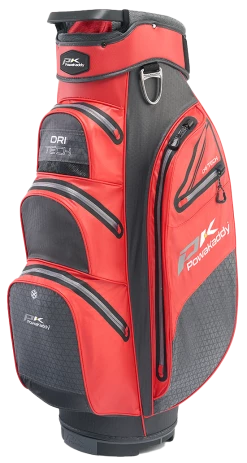 Powakaddy Golf NEW PowaKaddy Dri-Tech Cart Bag - Red With Cool Grey Trim