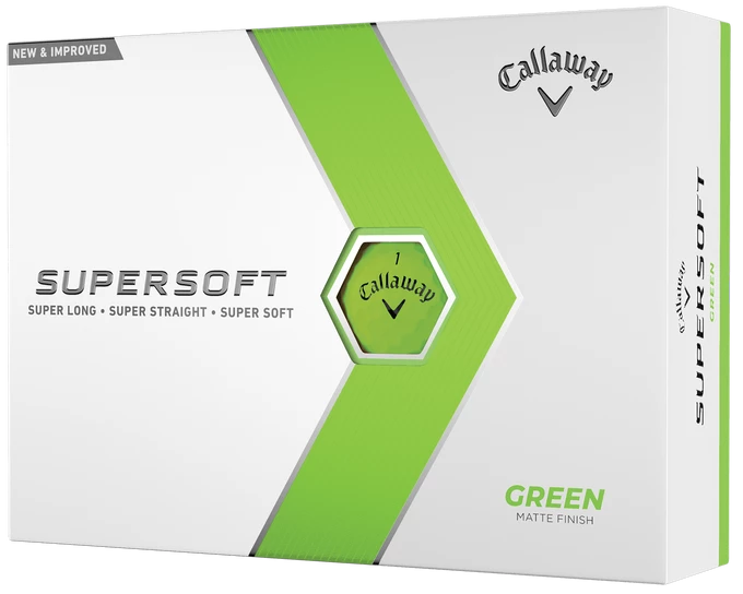 Callaway Golf NEW Callaway Supersoft Golf Balls - Green 3 Callaway Golf NEW Callaway Supersoft Golf Balls - Green