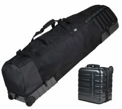 Sun Mountain Golf Sun Mountain KUBE Wheeled Golf Travel Cover -Carbon Fiber/Black