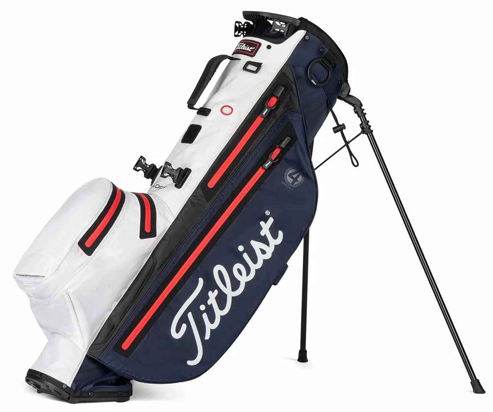 Titleist Golf Titleist Players 4 StaDry Stand Bag - Navy/White/Red 3 Titleist Golf Titleist Players 4 StaDry Stand Bag - Navy/White/Red