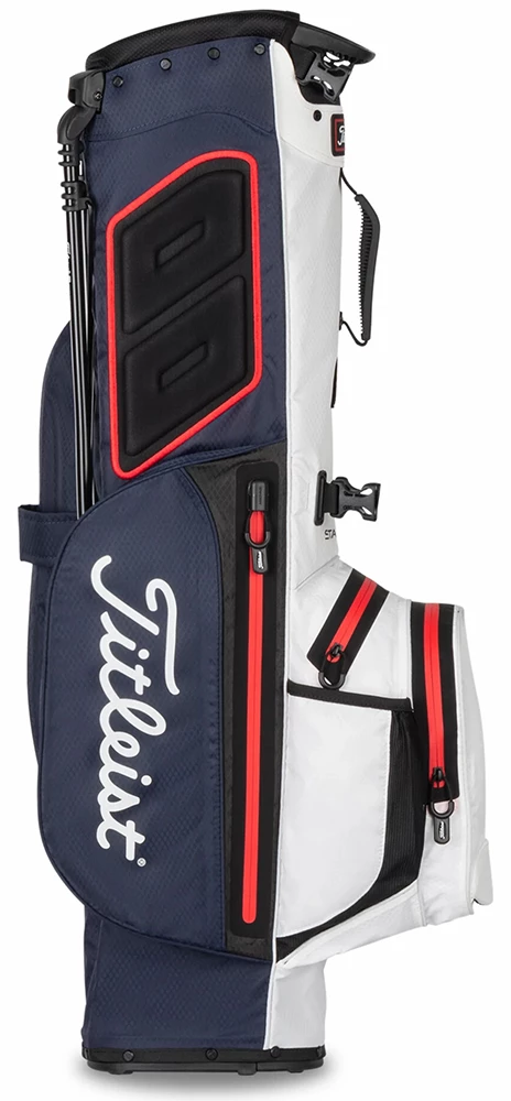 Titleist Golf Titleist Players 4 StaDry Stand Bag - Navy/White/Red 6 Titleist Golf Titleist Players 4 StaDry Stand Bag - Navy/White/Red - Image 4