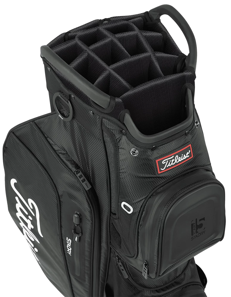 Titleist Golf Titleist Cart 15 StaDry Cart Bag - Black 6 Titleist Golf Titleist Cart 15 StaDry Cart Bag - Black - Image 4
