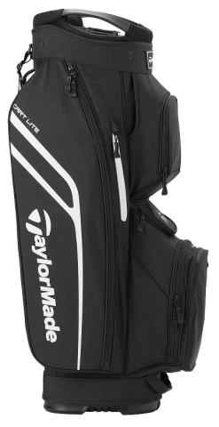 TaylorMade Golf TaylorMade Cart Lite Bag - Black/White -Clubs Sales 2023 tm3