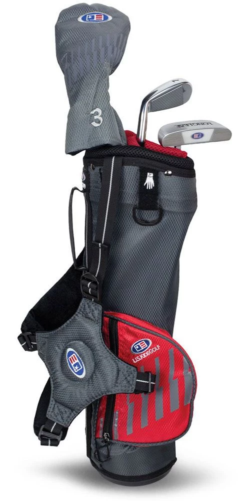 U.S. Kids Golf U.S Kids UL39-S 3 Club Carry Set - Grey/Red 3 U.S. Kids Golf U.S Kids UL39-S 3 Club Carry Set - Grey/Red