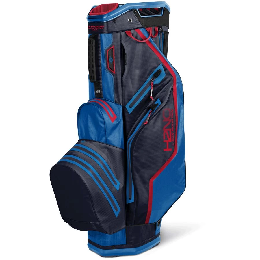 Sun Mountain Golf Sun Mountain H2NO Lite Cart Bag - Navy/Cobalt/Red 3 Sun Mountain Golf Sun Mountain H2NO Lite Cart Bag - Navy/Cobalt/Red