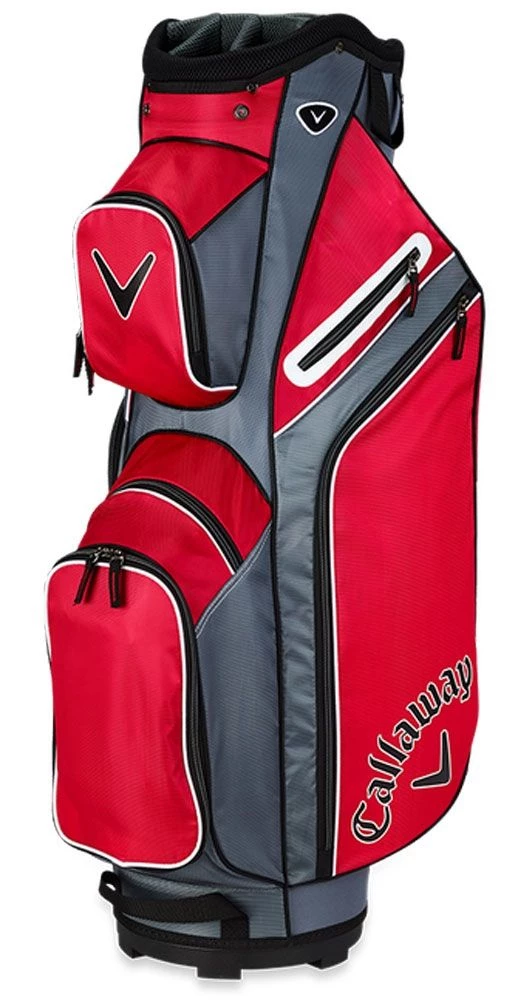 Callaway Golf X-Series Cart Bag -Red/Titanium/White 3 Callaway Golf X-Series Cart Bag -Red/Titanium/White